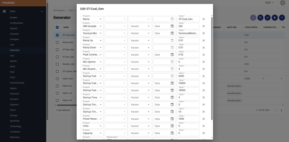 Platform menu